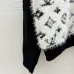 2025 LV Women's Wool Zip up Sweater Chic Mock Neck with Fluffy Monogram - Embroidered Front #B54815