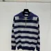 2025 Miu Miu Striped Knit Polo Sweater with Quarter-Zip Collar and Logo Detail #B54504