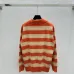 2025 Miu Miu Striped Knit Polo Sweater with Quarter-Zip Collar and Logo Detail #B54504
