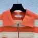 2025 Miu Miu Striped Knit Polo Sweater with Quarter-Zip Collar and Logo Detail #B54504