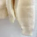 2025 Valentino Designer Women's Wool Hooded Sweaters Chic Zip   up Styles in Timeless Grey and Cream Colors #B54802