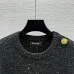 Balmain 2025 Women's Wool Sweater with Gold Buttons Sparkle Yarn  Crew Neck for Elegant Style #B54796