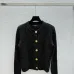Balmain 2025 Women's Wool Sweater with Gold Buttons Sparkle Yarn  Crew Neck for Elegant Style #B54797