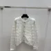 Chanel Style Women's Knitted Cardigans Luxurious Fuzzy Texture with Gold Button Details for Fashion Aficionados #B56255