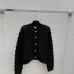Chanel Style Women's Knitted Cardigans Luxurious Fuzzy Texture with Gold Button Details for Fashion Aficionados #B56255