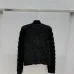 Chanel Style Women's Knitted Cardigans Luxurious Fuzzy Texture with Gold Button Details for Fashion Aficionados #B56255