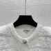 Chanel Style Women's Knitted Cardigans Luxurious Fuzzy Texture with Gold Button Details for Fashion Aficionados #B56255