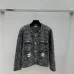 Chanel Women's Knitted Cardigans Tweed  Style Fabric with CC Logo and Gold Button Details for Luxury Enthusiasts #B56271