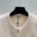 Chanel Women's Knitted Cardigans Tweed  Style Fabric with CC Logo and Gold Button Details for Luxury Enthusiasts #B56271