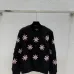 Chanel Women's Knitted Sweaters: Floral   CC Logo Embroidery with Argyle Design for Luxury Fashion Lovers #B56270
