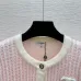 Chanel Women's V   Neck Cardigans  Ribbed Knit with Iconic CC Logo and Button Detail for Luxury Lovers #B56276