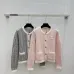 Chanel Women's V   Neck Cardigans  Ribbed Knit with Iconic CC Logo and Button Detail for Luxury Lovers #B56276