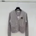 Chanel Women's V-Neck Cardigan with CC Logo Patch and Gold Buttons #B54522