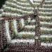 Chanel  Wool Women's V-Neck Fringed Knit Cardigan with Multi-Color Stripes #B54529