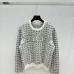 Dior Christian Dior Oblique Logo Knit Crewneck Sweater with Ribbed Trim #B54521