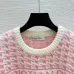 Dior Christian Dior Oblique Logo Knit Crewneck Sweater with Ribbed Trim #B54521