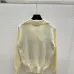 Dior Ecru Cannage Knit Cropped Zip-Up Cardigan Timeless Luxury Piece #B54523