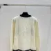 Dior Women's Luxury Fluffy Knit Logo Sweater  Featuring Contrast Christian Dior Signature Intarsia and Cozy Crew Neckline. #B56284