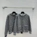 Dior Women's Luxury Knit Hoodie Jacket, Featuring Signature Oblique Monogram Jacquard and Sporty Button-Up Silhouette with Hood. #B56286