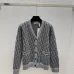 Dior Women's Luxury Monogram Zip-Up Knit Bomber Jacket, Featuring Signature Oblique Jacquard and Two Convenient Front Pockets. #B56281