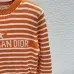 Dior Women's Striped Crewneck Knit Sweater with Star and Logo #B54785