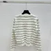 Dior Women's Striped Knit Sweater with Embossed Pattern and Logo #B54525