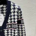 Dior Women's V-Neck Cardigan  Houndstooth Pattern with Christian Dior Logo Detail for Luxury Fashion Lovers #B57737