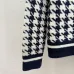 Dior Women's V-Neck Cardigan  Houndstooth Pattern with Christian Dior Logo Detail for Luxury Fashion Lovers #B57737