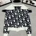 Dior Women's Wool Zip   up Sweater Stylish Collared Design with Signature Monogram for Online Fashion Enthusiasts #B54818