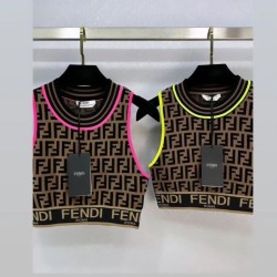 Fendi Printed Scoop Neck Crop Top #999933477