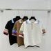 Fendi Women's FF Logo Jacquard Knit Short Sleeve Polo Sweater #B54524