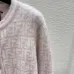 Fendi Women's Luxurious Fuzzy Knit Cardigan Featuring Pink and White FF Monogram and Contrast Trims #B56310