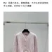 Fendi Women's Luxurious Fuzzy Knit Cardigan Featuring Pink and White FF Monogram and Contrast Trims #B56310