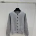 Fendi Women's Luxurious Lightweight Monogram Cardigan  Featuring Signature FF Logo Jacquard and Elegant Crew Neck Silhouette #B56303