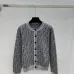 Fendi Women's Luxurious Lightweight Monogram Cardigan  Featuring Signature FF Logo Jacquard and Elegant Crew Neck Silhouette #B56303