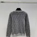 Fendi Women's Luxurious Lightweight Monogram Cardigan  Featuring Signature FF Logo Jacquard and Elegant Crew Neck Silhouette #B56303
