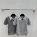 Fendi Women's Luxurious Short Sleeve Knit Polo Top Featuring Iconic FF Monogram Jacquard and Classic Contrast Collar. #B56304