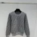 Fendi Women's Luxury Crew Neck Pullover Sweater Featuring Iconic All Over FF Monogram Jacquard and Comfortable Knit Fabric #B56306