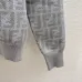 Fendi Women's Luxury Crew Neck Pullover Sweater Featuring Iconic All Over FF Monogram Jacquard and Comfortable Knit Fabric #B56306