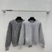 Fendi Women's Luxury Crew Neck Pullover Sweater Featuring Iconic All Over FF Monogram Jacquard and Comfortable Knit Fabric #B56306