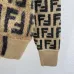Fendi Women's Luxury High-Neck Sweater  Featuring Iconic All-Over FF Monogram Pattern and Cozy Fuzzy Knit Texture #B56301