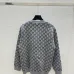Gucci Monogrammed GG Jacquard V-Neck Cardigan in Grey Knit Fabric #B54515