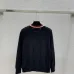Gucci Women's Luxurious Sapphire Blue Knit Sweater  Featuring Signature Web Stripe Trims and Subtle Monogram Open Knit Detail. #B56292