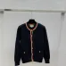 Gucci Women's Luxurious Sapphire Blue Knit Sweater  Featuring Signature Web Stripe Trims and Subtle Monogram Open Knit Detail. #B56292