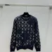 LV Women's Crewneck Sweaters  Monogram Pattern   Fair Isle Design in Dual Color Options for Luxury Fashion Lovers #B57742