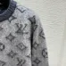 LV Women's Crewneck Sweaters  Monogram Pattern   Fair Isle Design in Dual Color Options for Luxury Fashion Lovers #B57743