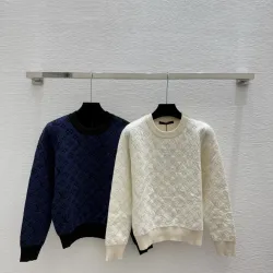 LV Women's Knitted Sweaters  Iconic Monogram Pattern in Dual Colors for Luxury Fashion Aficionados #B56261 LV Women's Knitted Sweaters  Iconic Monogram Pattern in Dual Colors for Luxury Fashion Aficionados #B56261