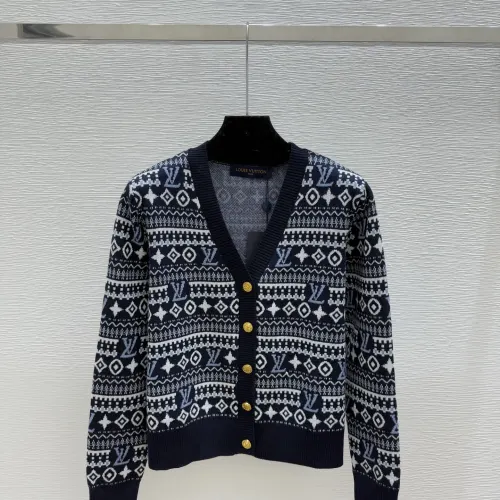 LV Women's Knitted Sweaters  Iconic Monogram Pattern in Dual Colors for Luxury Fashion Aficionados #B56263