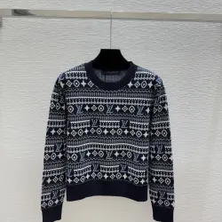 LV Women's Knitted Sweaters  Iconic Monogram Pattern in Dual Colors for Luxury Fashion Aficionados #B56264 LV Women's Knitted Sweaters  Iconic Monogram Pattern in Dual Colors for Luxury Fashion Aficionados #B56264