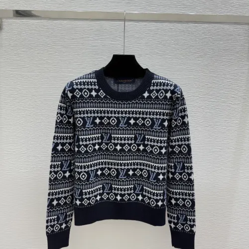 LV Women's Knitted Sweaters  Iconic Monogram Pattern in Dual Colors for Luxury Fashion Aficionados #B56264